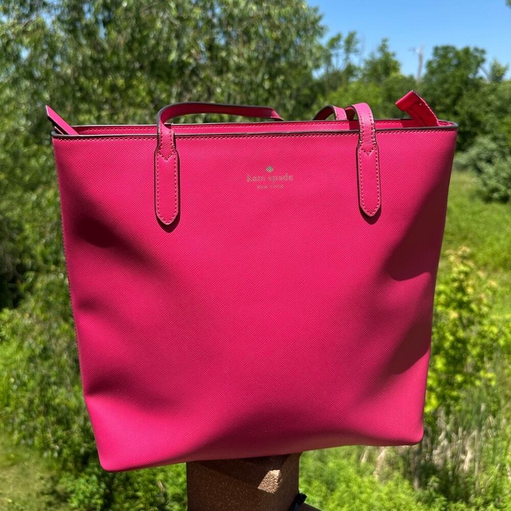 Kate Spade Pink Tote with Modern Silhouette - Picture 6 of 16